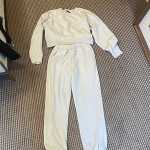 Zara matching sweatshirt/sweatpants set